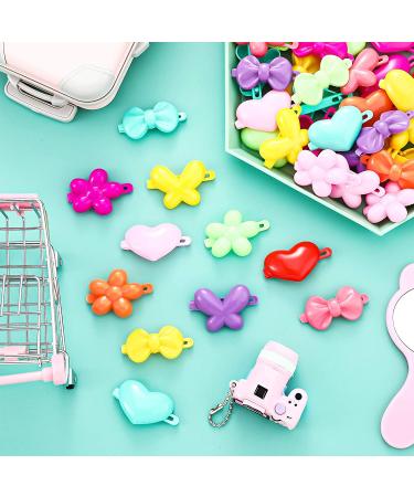 50-Piece Colorful Self Hinge Barrette Hair Clips for Girls - Assorted Designs (Heart, Bowknot, Flower, Butterfly) - Cute Cartoon Hair Accessories - Buy Online on GoSupps.com