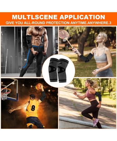 Elbow Bandage Compression Sleeves - 2 Pack for Men & Women | Tennis & Golfer's Arm Protector for Tendonitis & Arthritis - XL Size - Buy Online on GoSupps.com