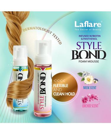 Shop Laflare Travel Size Mousse Foam - Hair Styling Shine & Volume for Braid & Locs (Musk) | International Shipping Available - Buy Online on GoSupps.com