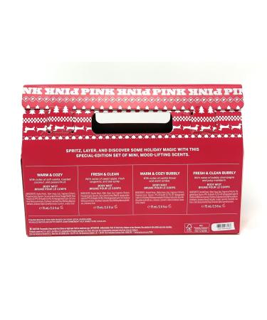 Victoria's Secret PINK Merry Mini Mist 4pc Gift Set Warm & Cozy Fresh & Clean Bubbly Warm & Cozy Bubbly Fresh & Clean - Buy Online on GoSupps.com