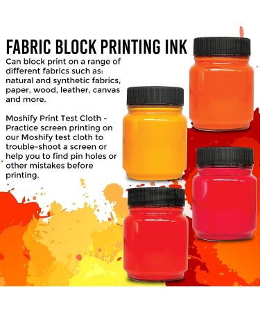 Jacquard Versatex Screen Printing Ink Set with Bonus Moshify Print Test Cloth - Buy Online on GoSupps.com