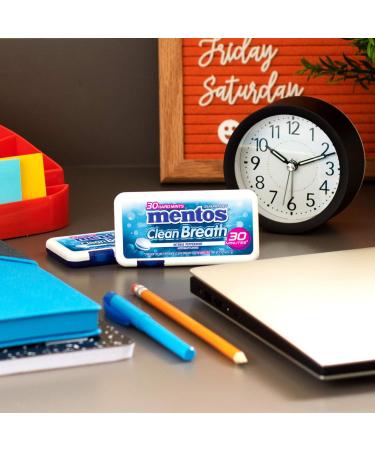Mentos Clean Breath Peppermint Hard Mints 0.74oz Sugar Free Candy - Pack of 12 - Buy Online on GoSupps.com