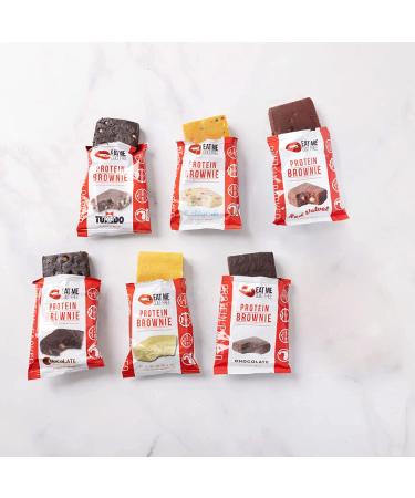 Eat Me Guilt Free Protein Brownie Premium Variety Pack Sampler - 12 Count | Low Carb, Low Sugar, Keto-Friendly - Buy Online on GoSupps.com