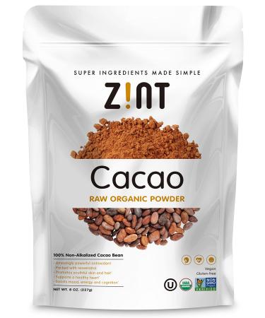 Zint Raw Organic Cacao Powder 8 oz (227 g)