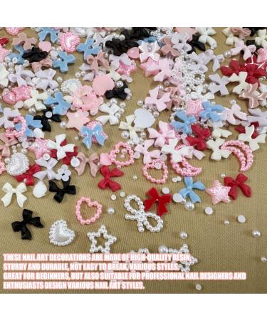 3D Nail Decorative Sets - 500 Pieces Heart Star Grinding Charms & Loop Nodes - Strass Stones for Manicure & DIY Crafts - Buy Online on GoSupps.com