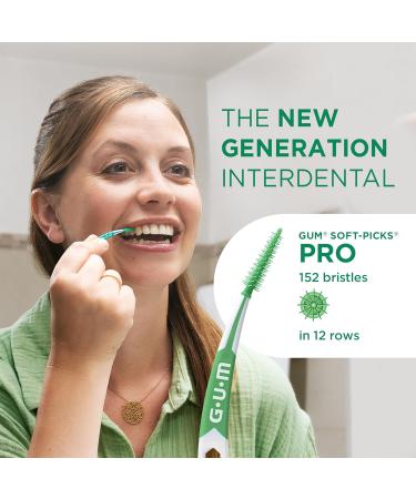 Gum Soft-Picks Pro Interdental Cleaner - Curved Gentle Access for Sensitive Gums - L - 6x60 - International Shipping Available - Buy Online on GoSupps.com