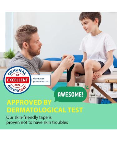 Haruto Life UP Extra Sensitive Kinesiology Tape for Daily Use Dermatologically Tested Latex Free for Ultra Sensitive Skin Injury Pregnant Women Office Worker Children (Pre-Cut Pink) Pink Precut Type - Buy Online on GoSupps.com