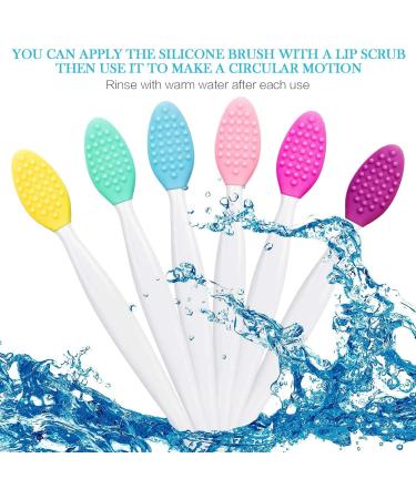 Silicone Exfoliating Lip Brush | Double-sided Soft Lip Brush for Smoother Skin and Fuller Lips | Beauty Tool in 6 Colors - Buy Online on GoSupps.com