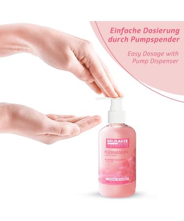  BRUBAKER BRUBAKER Cosmetics Liquid Soap - Cherry Blossom - For Hygienically Clean Hands - Extra Gentle Formula and Hydrates - Pack of 3 x 240 ml - Buy Online on GoSupps.com