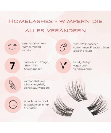 Beautyu Homelashes Starter Set | Natural Look Eyelash Extensions with Glue Tweezers & Tongs | Complete Eyelash Kit for Beginners - Buy Online on GoSupps.com