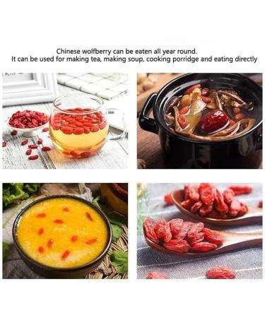  HQZMCTE Premium Chinese Goji Berry Herbal Tea for a Healthy Lifestyle 120g / 4.23oz Sweet Taste Additive-Free - Buy Online on GoSupps.com