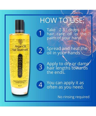 Morfose Herbal Argan Hair Oil for Curly Frizzy Hair - Restore Shine, Prevent Split Ends, and Promote Growth | Best Hair Treatment Oil for Dry, Damaged, and Frizzy Hair - Buy Online on GoSupps.com