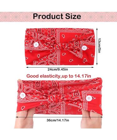 Nursing Headbands with Buttons - 6-Piece Set for Women | Boho Bandana Headwraps for Face Covering | Ear Protection and Style (Classic Pattern) - Buy Online on GoSupps.com