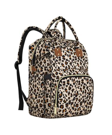 Diaper Bag Backpack Multifunction Maternity Diaper Bag for Baby Girls & Boys Large Capacity Travel Nappy Bags Leopard Print