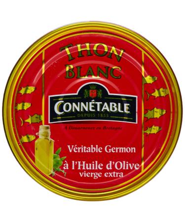 Connétable White Tuna in Extra Virgin Olive Oil, 104g net drained can