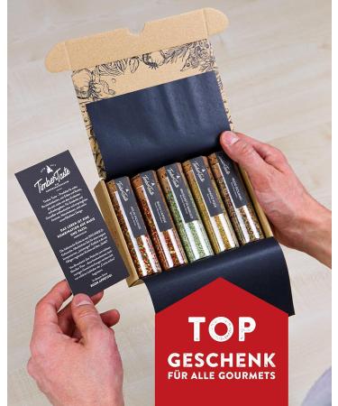 Timber Taste Italian Spices Gift Set | Perfect Father's Day Gift for Pasta & Pizza Lovers - Premium Italian Herbs & Seasoning - Buy Online on GoSupps.com