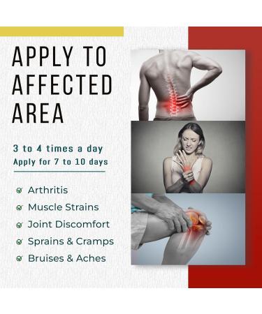 Real Time Pain Relief Cream 4oz Tube | 17 Natural Ingredients: 1.25% Menthol Arnica & MSM | Muscle Strain & Joint Discomfort Relief for Arthritis Cramps Sprains Bruises Hands Back & Knee Pain 4 Ounce - Buy Online on GoSupps.com