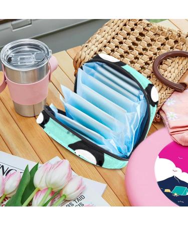 Shop Sweet Pandas Women's Binding Pocket & Large Menstrual Cup - Stylish Multi-Colored Period Bags with Zipper & Tampon Inlays for Girls & Women - Buy Online on GoSupps.com