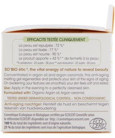 SO'BiO tic Pr cieux Argan Cosmebio Anti-Aging Night Gel 40 ml - Buy Online on GoSupps.com