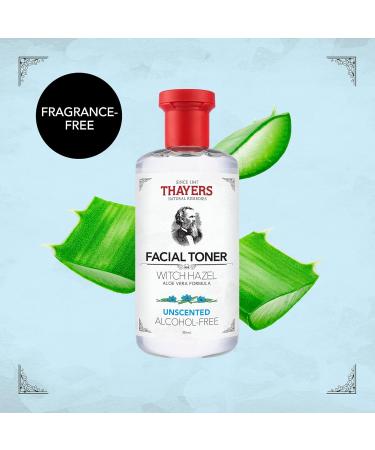THAYERS Alcohol-Free Witch Hazel Unscented Face Toner Skin Care with Aloe Vera Natural Gentle Facial Toner for All Skin Types Duo Pack (2 x 355mL) - Buy Online on GoSupps.com