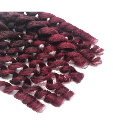 Coolbers 6 Packs 8 Jumpy Magic Locking Crochet Braids - Ombre Red Jamaican Bounce Curl Extensions (1B/Castle) - International Shipping Available - Buy Online on GoSupps.com