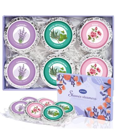 Bumodel Shower Steamers Aromatherapy 6Pack Organic Shower Bath Bombs for Women Mom and Men Shower Tablets with Natural Essential Oils for Home SPA Self Care Relaxation Gifts for Birthday Mothers Day Romantic Summer 6pc( ...