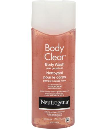 Neutrogena Body Clear Acne Body Wash - Maximum Strength Salicylic Acid Vitamin C - Oil Free - Pink Grapefruit Scent - 250ml Body Clear - Pink Grapefruit - Buy Online on GoSupps.com