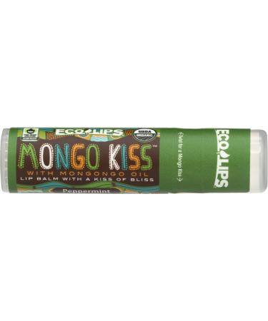 Eco Lips Mongo Kiss Display Center Lip Balm Organic, Peppermint, 0.25 Ounce
