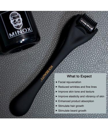 Koi Beauty 540 Microneedling Roller - Non Slip Matte Texture for Face, Body, Hair Growth - Titanium Dermaroller for Men and Women - 1.5mm - Buy Online on GoSupps.com