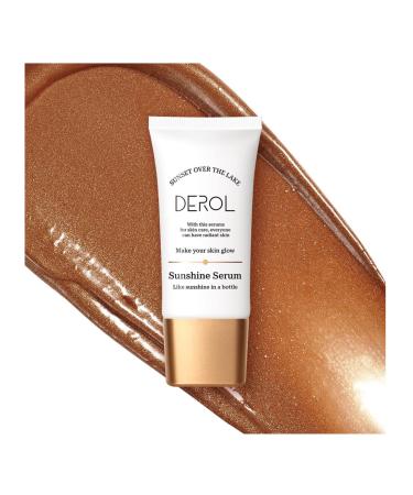 Body Bronzing Drops, Liquid Bronzer Powder for Face and Body, Illuminating Light Tanning Serum for Body, Natural Rose Finish for Flawless Skin and Radiance