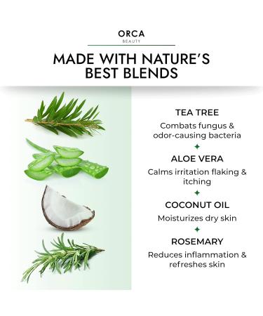 Tea Tree Body Wash for Men & Women - 12oz Tea Tree Oil Shower Gel for Ringworm & Foot Care - Buy Online on GoSupps.com