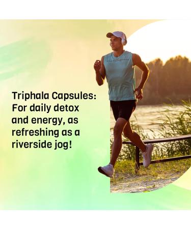 PADMURA Organic Triphala Powder Capsules 1000mg | USDA Organic Certified | Non GMO | Gluten Free | Vegan - 120 Veg Capsules - Buy Online on GoSupps.com