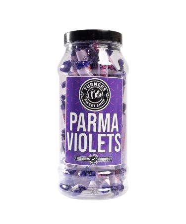 Parma Violets - 305g by Turners Sweet Shop Traditional Retro Gift Jar Classic Original Pick & Mix Sweets Quality Confectionary Fantastic Gifts for Him Her or Them