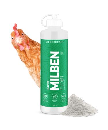 Silver power mite powder 100 g-for chickens and ornamental birds reliable mite protection against red bird mite efficient and guaranteed mite defense helpful anti-mite agent 100 g (1 Pack)