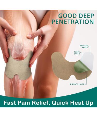 AOSORW Pain Relief Patches 24 Count - Natural Herbal Heat Patches for Knee, Shoulder, Neck - Long Lasting Relief for Muscle and Joint Pains - Buy Online on GoSupps.com
