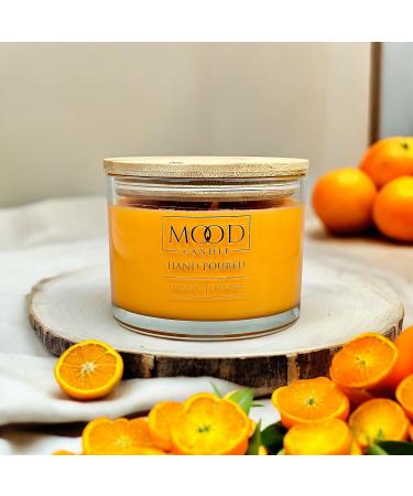 Soy Wax Candle 3-Wick 16 oz - Long Burn Orange Blossom Scent | Mood Candle for Home Decor - Buy Online on GoSupps.com