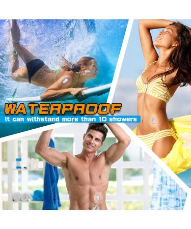 72 Waterproof Adhesive Patches for Glucose Monitor Protection Sweatproof & Transparent Stickers Long Lasting Use - Buy Online on GoSupps.com