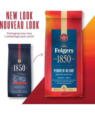Folgers 1850 Pioneer Blend Whole Bean Coffee 340g (Pack of 6) Whole Bean Pioneer Blend 340 g (Pack of 6) - Buy Online on GoSupps.com