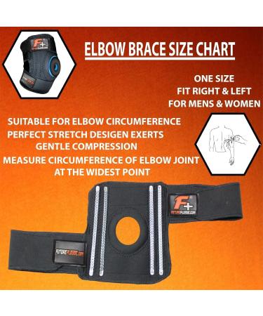 Elbow Support Brace for Tendonitis | Adjustable Two-Spring Stabiliser & Breathable Strap for Sports Injuries | Ideal for Golfers & Tennis Elbow - Buy Online on GoSupps.com