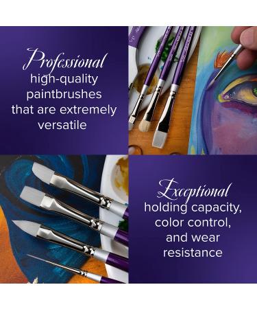 Silver Silk 88 Synthetic Angle Brush for Oil Paintings - Size 3/8, Long Handle - Buy Online on GoSupps.com