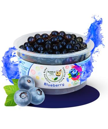 Bubble Tea Express - fruity popping boba pearl blueberry 490g |Bubble tea pearls with fruity taste |Vegan gluten -free lactose -free |Fruit juice beads with algae shell - Buy Online on GoSupps.com