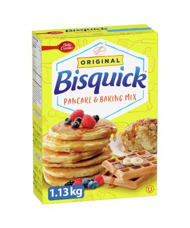 BETTY CROCKER - Bisquick Original Pancake and Waffle Mix 1.13 Kilograms Package Baking Mix Can Be Used For Pancakes Biscuits Pies and More