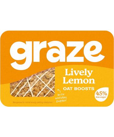Graze - Lively Lemon Oat Snack Bars Whole Grain Oats 50g - Buy Online on GoSupps.com