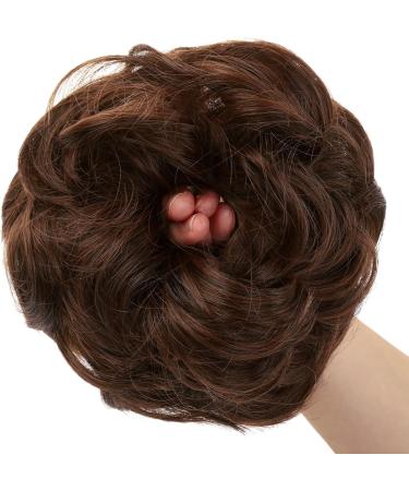 JJstar 2PCS Messy Bun Hair Piece Curly Fake Hair Buns - Light Brown - Buy Online on GoSupps.com