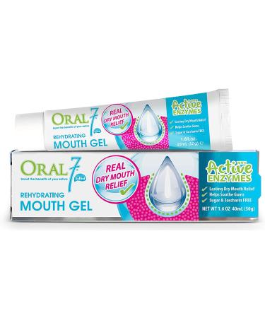 Oral7 Dry Mouth Gel with Enzymes | Lasting Relief for Dry Mouth | Protects Gums, Promotes Gum Health | Fresh Breath | 1.6oz 2 Pack - Buy Online on GoSupps.com