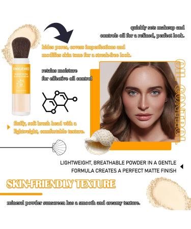 Mineral Sunscreen Setting Powder SPF 50+ PA++++ | Translucent Matte Powder for Face | Lightweight & Water Resistant | Oil Control Makeup - Buy Online on GoSupps.com
