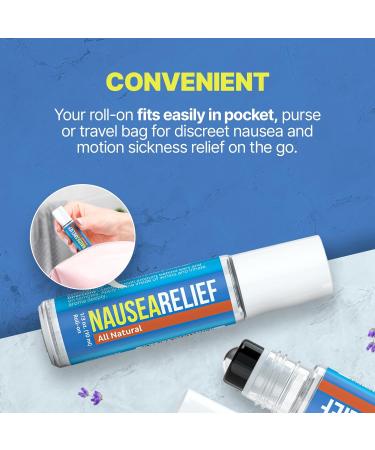 Migrastil Nausea Ease Roll-On (10ml) - Fast Relief for Motion Sickness Migraines & More - Vegan & Cruelty-Free Made in USA - Buy Online on GoSupps.com