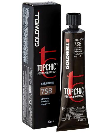 Goldwell Topchic hair color silver beige 7SB 1 pack (1 x 60 ml) silver beige 60 ml (1 pack)