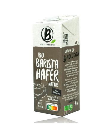 Buy Berief Organic Oat Drink Barista - 10 Pack (1L) | 100% Plant-Based for Frothing Coffee Shakes & Smoothies - International Shipping Available - Buy Online on GoSupps.com