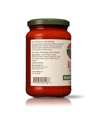 Rao's Homemade Margherita Pizza Sauce 13 oz - Keto Friendly Tomato Sauce with Premium Quality Italian Tomatoes and Olive Oil - Buy Online on GoSupps.com
